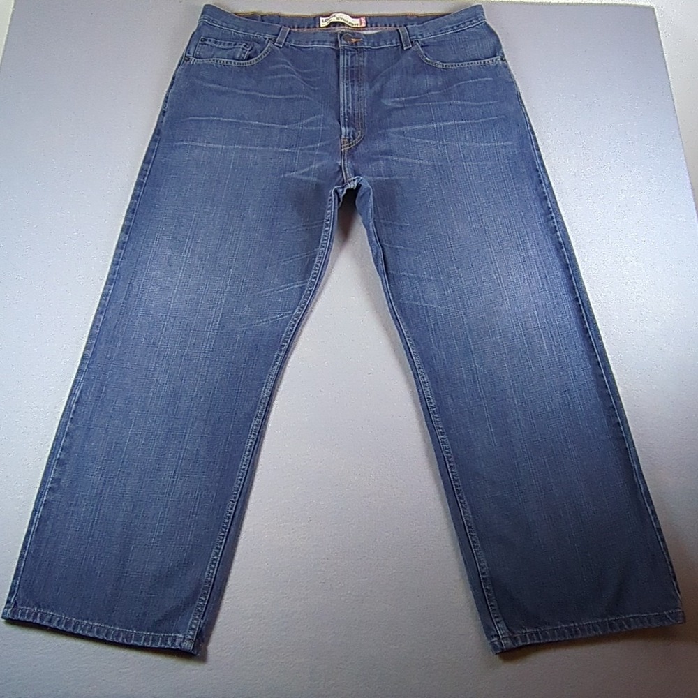 Y2K Levis 569 Jeans Mens 42x30 Blue Medium Wash Denim Loose Straight Relaxed Fit